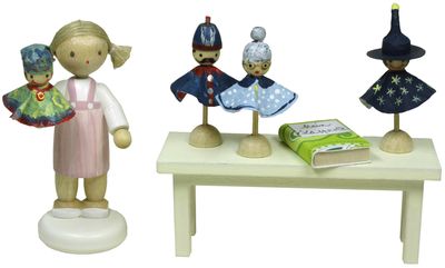 Flade Puppenspielerin  (Flade 5512) Marktstand: Puppenspielerin